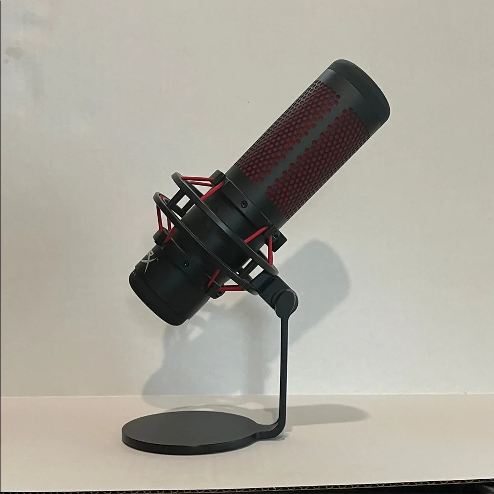 Hype Black and Red Desktop Broadcast Microphone